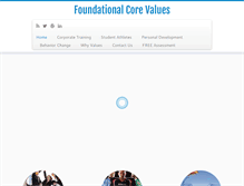 Tablet Screenshot of foundationalcorevalues.com
